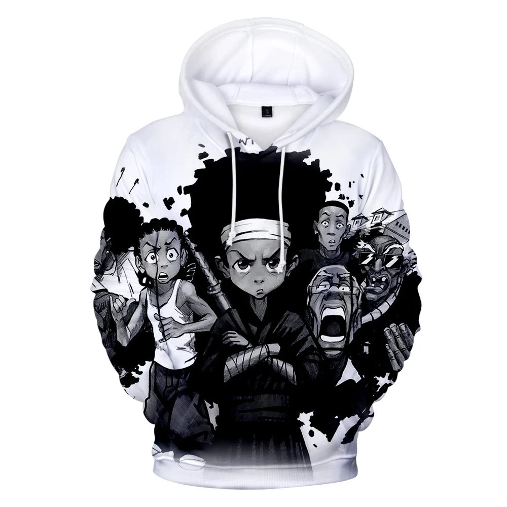 The Boondocks: Hoodies 3D Long Sleeve Sweatshirt Men's Hoodie Women Casual Harajuku Streetwear Unisex Oversized Clothes