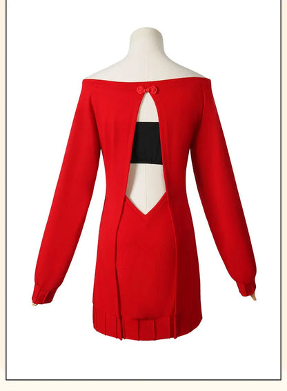 Spy x Family: Yor Forger Cosplay Long Red Knitting Sweater Costume Anime Spy family Women's Wear