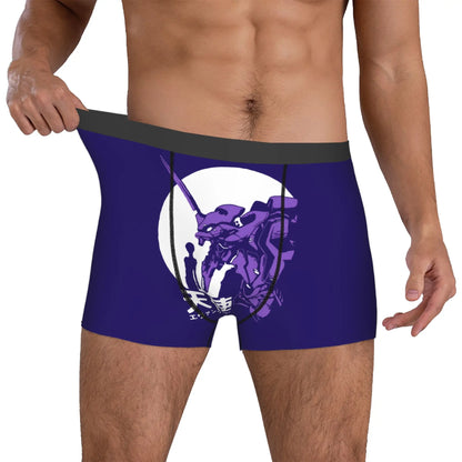 Evangelion: Underwear Mecha Style Doomsday Animation Boxer Briefs Stretch Shorts Panties Underpants