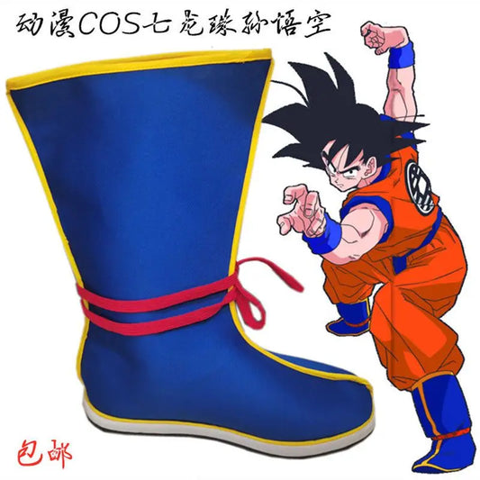 Dragon Ball: Super Saiyan Shoes Son Goku Cosplay Long Boots Stage Comic Show Performance Shoes Anime Holiday Gift
