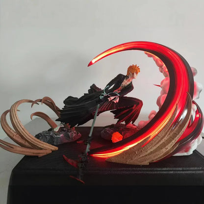 Bleach: 24.5cm  Kurosaki Ichigo Slashing Large Anime Figure Model Gk Statue Boys Collection Desktop Decoration Ornament Toys Gifts