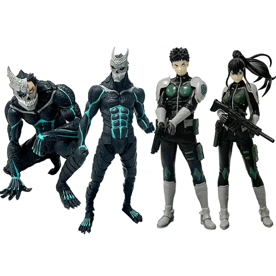 Kaiju No. 8 :  Amine  Figure Kafka Hibino Mina Ashiro Skeleton Creative PVC Model Toys Kids Action Statue Doll Gifts