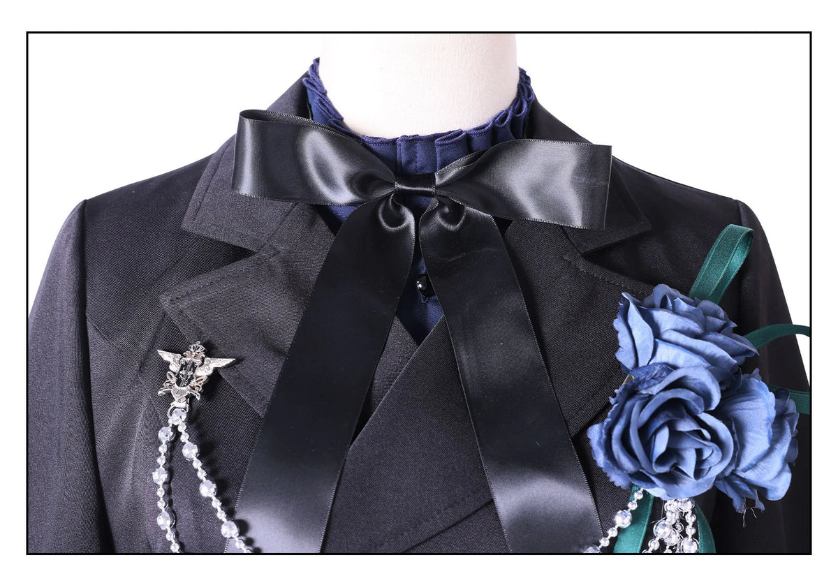 Black Butler: Ciel Phantomhive Cosplay Costume Elegant Victorian Gothic Devil Uniform for Anime Conventions Carnival Theme Partie