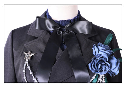 Black Butler: Ciel Phantomhive Cosplay Costume Elegant Victorian Gothic Devil Uniform for Anime Conventions Carnival Theme Partie