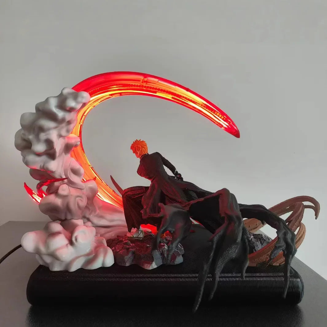 Bleach: 24.5cm  Kurosaki Ichigo Slashing Large Anime Figure Model Gk Statue Boys Collection Desktop Decoration Ornament Toys Gifts