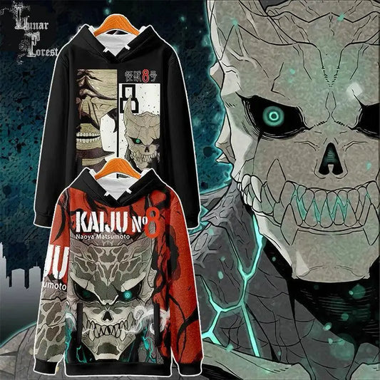 Kaiju No. 8:3D Hoodies Sweatshirt Long Sleeves Pullover Plus Sizes Avail.