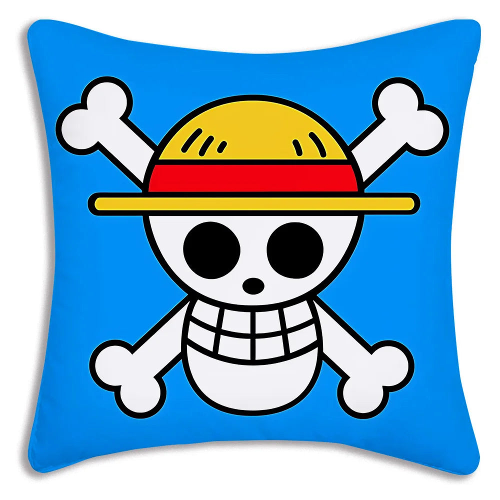 One Piece: Pillow Covers Sofa Decorative Home Double-sided Printing Short Plush Cute Cushion Cover