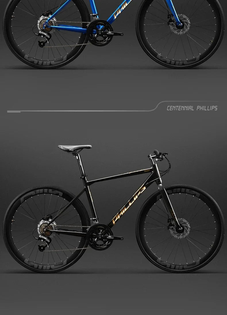 Yowamushi Pedal: 700c Aluminium Alloy Racing Road Bicycles Super light Gravel Road Bickes City Commuting Variable Speed Bicycle 27/30 Speed Bike