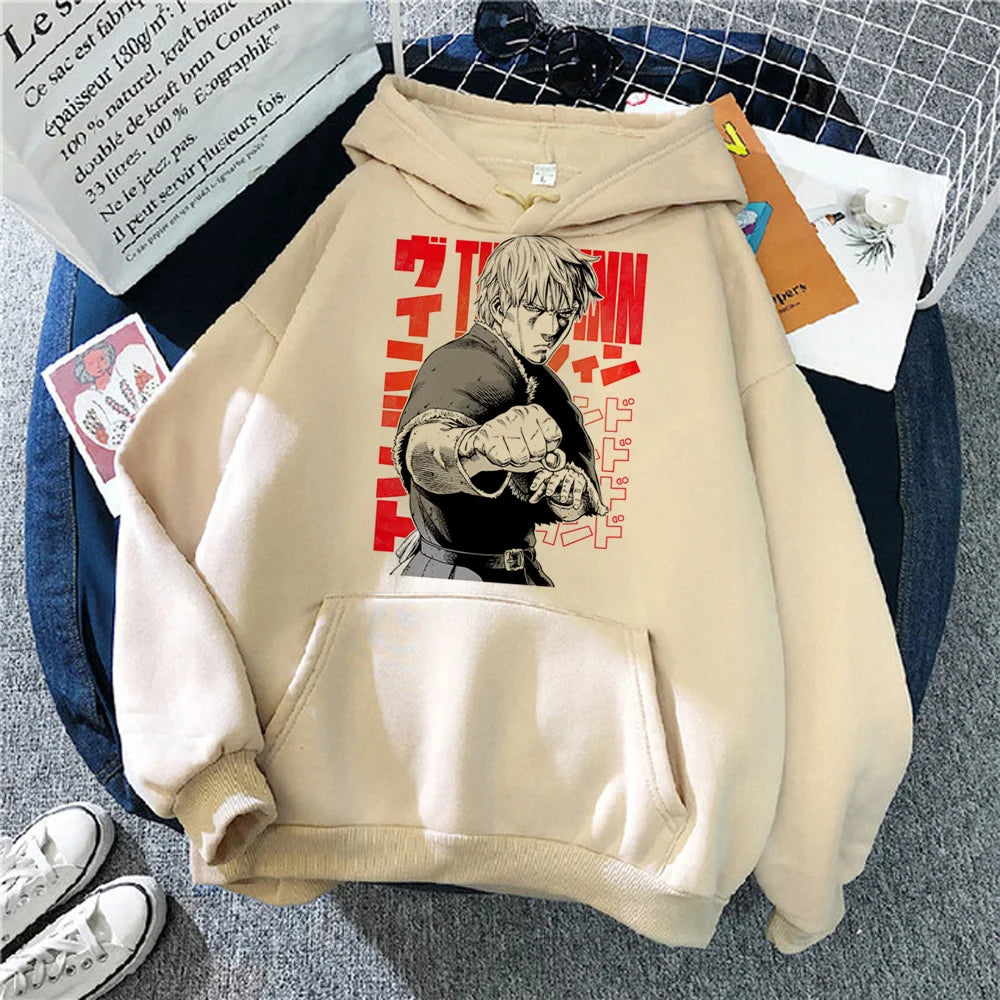 Vinland Saga: hoodie streetwear 90s Korean style gothic Hooded Shirt