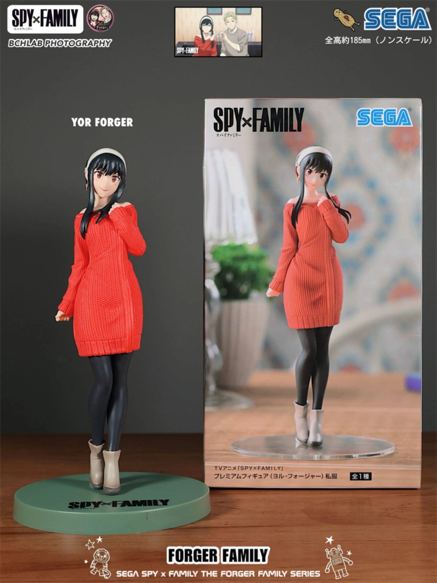 Spy x Family: Official SEGA Toy PM Series CODE White Movie Winter Outfit Statue Model Anya Yor Loid Forger Figure Anime Collectible