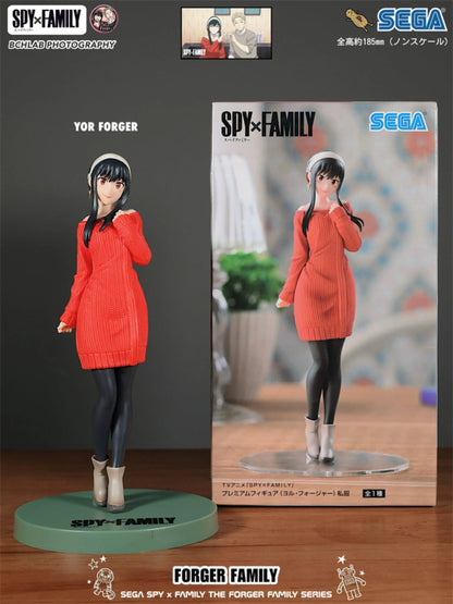 Spy x Family: Official SEGA Toy PM Series CODE White Movie Winter Outfit Statue Model Anya Yor Loid Forger Figure Anime Collectible