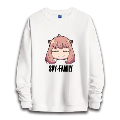 Spy x Family: anime sweatshirts  women's round neck top couple round neck hoodie couple loose casual fashion