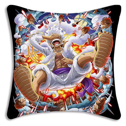 One Piece: Pillow Covers Sofa Decorative Home Double-sided Printing Short Plush Cute Cushion Cover