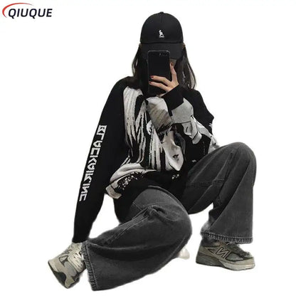 Death Note: Misa Amane Top Hoodie Harajuku Streetwear Oversize Pullover Sweatshirt