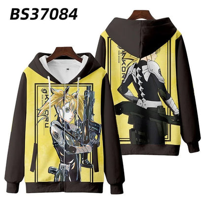 Kaiju No. 8: Japanese anime  zip-up hoodie Unisex Streetwear Spring/Autumn Kawaii Tops Personality man and women jacket sweatshirt