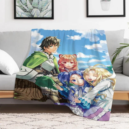 The Rising of the Shield: Hero Warm Bed Fleece Custom Nap Home Fluffy Soft Blankets King Size Microfiber Bedding