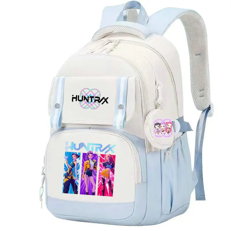 KPop Demon Hunters: Backpack Print Capacity Lightweight Daypack Schoolbag Girl Casual Travel Commute Bag