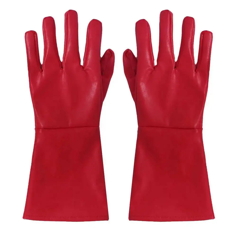 Akira: Shotaro Kaneda Men Cosplay Costume Capsule Embroidered Red Leather Biker Jacket Halloween Party Full Set Outfit
