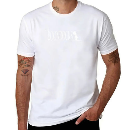 Simple Boondocks Design T-Shirt graphic t shirt vintage cotton man t-shirts Funny t-shirt Man t-shirt Men's