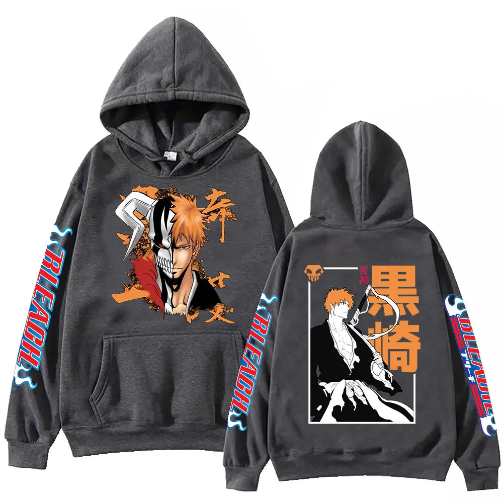 Bleach: Kurosaki Hoodie Harajuku Hip Hop Pullover Tops Fans Gift