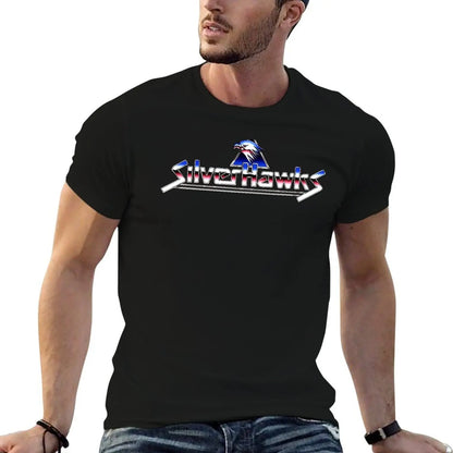 The Silverhawks: T-Shirt t shirts for man slim fit anime t shirts for man t shirt man cotton T-shirt