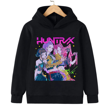 KPop Demon Hunters : Toddler Girl Clothes Demon Hunters Fashion Hoodie Clothes Child Girl Movie New Sweatshirts Casual Tops