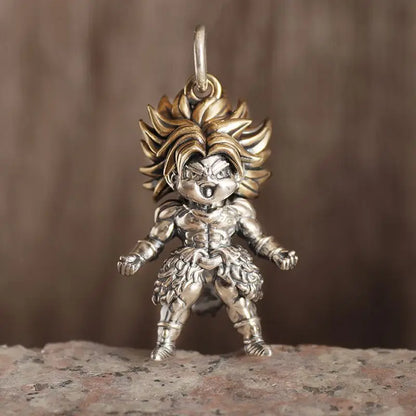 Dragon Ball Z: Super Saiyan Son Goku Alloy Electroplate Necklace Personality Pendant Hip Hop Sweater Chain Comic