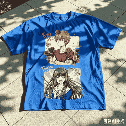 Fruits Basket: Anime Lover T-shirt Oversized Unisex Streetwear Trendy Cotton Print T-shirts for Men Women Fashion Breathable soft