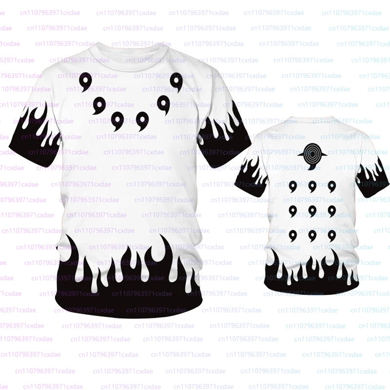 Naruto: Popular Cartoon Anime 3D Print Clothing Men Fashion Cosplay T-shirts Casual Breathable Short Sleeve Fourth Hokage Tees