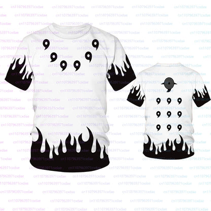 Naruto: Popular Cartoon Anime 3D Print Clothing Men Fashion Cosplay T-shirts Casual Breathable Short Sleeve Fourth Hokage Tees