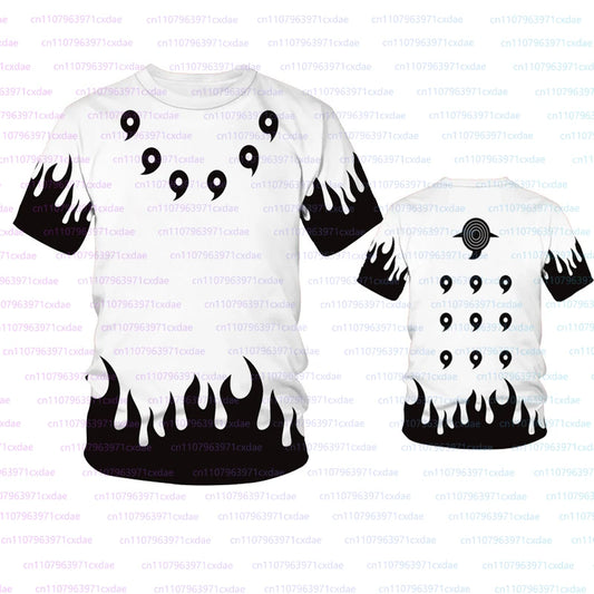 Naruto: Popular Cartoon Anime 3D Print Clothing Men Fashion Cosplay T-shirts Casual Breathable Short Sleeve Fourth Hokage Tees