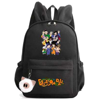 Dragon Ball: Backpack for Rucksack Rabbit Ears Casual School Bag Lunch Bag Birthday Gift Women Mochilas