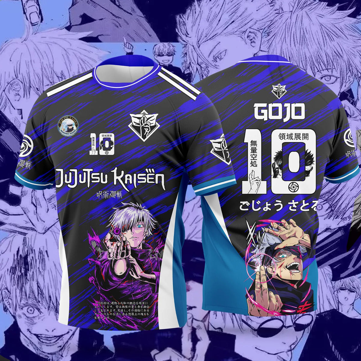 Jujutsu Kaisen: Bandai Anime Character-themed Jerseys Adult Kids Athleisure T-Shirts Summer Quick-drying Soft Lightweight Comfy