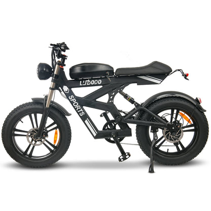 Yowamushi Pedal: [750W Snow-Proof E-Bike] 48V17.5AH Fat Tire Electric Bicycle for Adults,Shimano 7-Speed 330LBS Load,75Miles 35MPH,Turn Signals