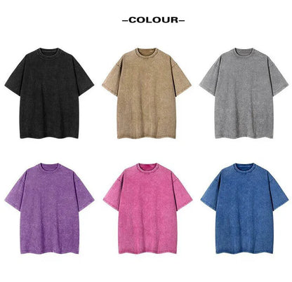 Bocchi The Rock: Manga Ryo Top Print Vintage T-Shirt Casual Basis O-Collar Black Shirt Short Sleeve Washed T-Shirt
