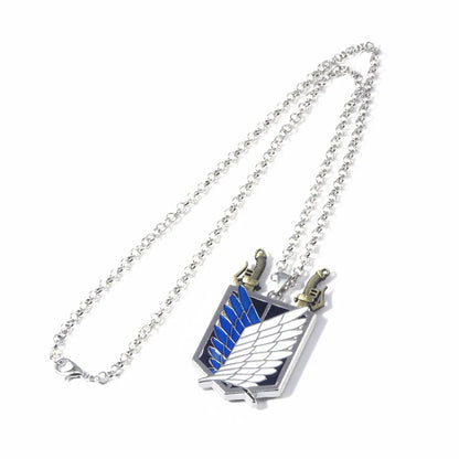 Attack on Titan: Necklace Shingeki No Kyojin Wings of Freedom Survey Sword Punk Necklace Pendant for Women Men Jewelry
