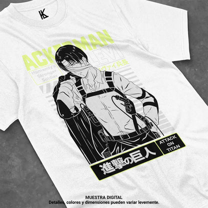 Attack on Titan Levi: Ackerman Print T-shirt Women's Men's Anime Short Sleeves Ovesized Graphics Y2k Tee T-shirt Clothing