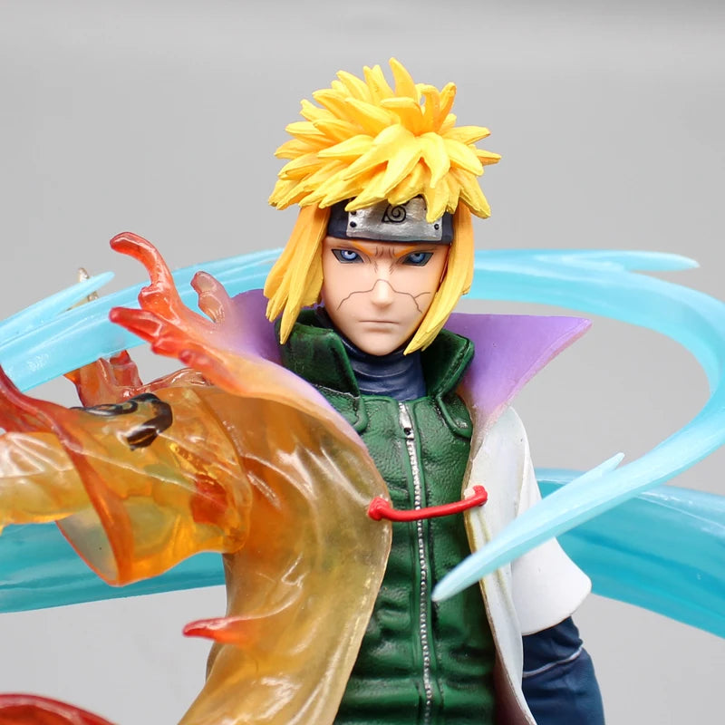 Naruto: 26cm Figures Namikaze Minato Anime Figures Gk Pvc Statue Action Figurine Rasengan Desk Decoration Model Kids Toys Gift