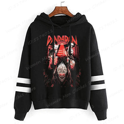 Dandadan: Okarun Hoodies Women Hooded Hoodie Funny Anime Print Sweatshirt Dandadan Graphic Casual Streetwear Hooded Pullovers