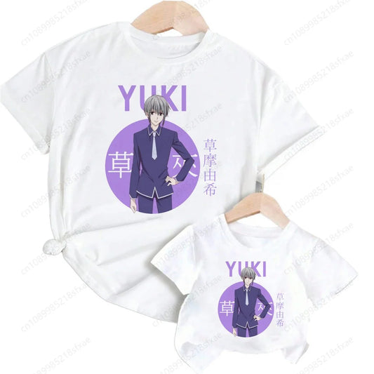 Fruits Basket: Kawaii Kyo Sohma Cartoon Fashion T T-shirt Kids Summer O-Neck Tops Tshirt