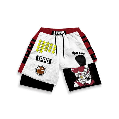 Hajime No Ippo: Custom Gym Compression Shorts Running Workout GYM Summer Shorts