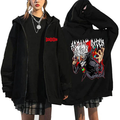 Dandadan: Okarun Zip Up Hoodies Style Youthful Manga Anime Printed Sweatshirt Design Designer Female Hoodie Zipper Funny