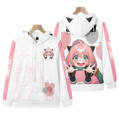 Spy X Family: D Teens Boys Tops Girls Cartoon Harajuku Hoodie Streetwear Japan Anime Spy X Family Anya Forger Cosplay Hoodies Sweatshirt