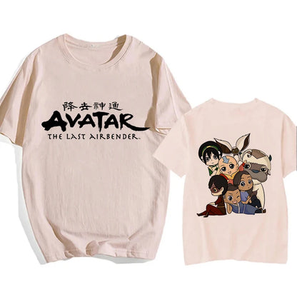 Avatar The Last Airbender: Y2k Shirt Streetwear Appa Yip Casual Tshirt Hip Hop Harajuku Tees Tops Fashion Mange T-shirt Clothes