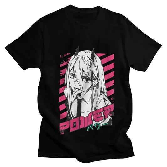 Chainsaw Man: Graphic Print T Shirt Men Women Fashion Casual Crew Neck Short Sleeve  Unisex T Shirt