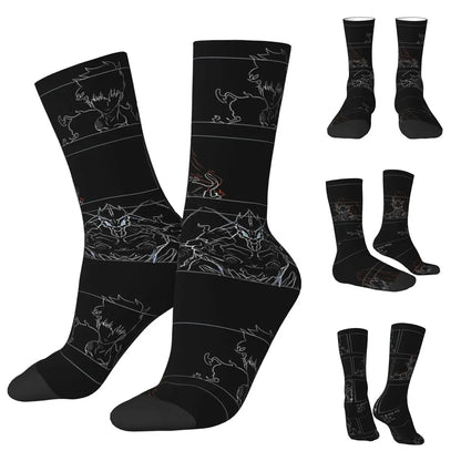 Solo Leveling: Sung jinwoo Shadow Monarch Socks,Leisure Beautiful printing Suitable for all seasons Dressing Gifts