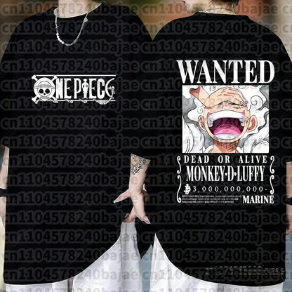 One Piece: Monkey D Luffy Anime T Shirt Men Women Summer Cotton Short Sleeve Tee Cartoon Print Streetwear Casual Graphic Top 2026