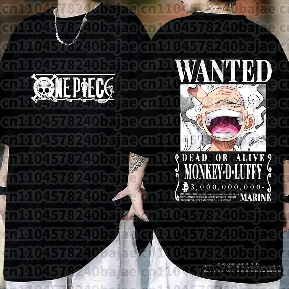 One Piece: Monkey D Luffy Anime T Shirt Men Women Summer Cotton Short Sleeve Tee Cartoon Print Streetwear Casual Graphic Top 2026