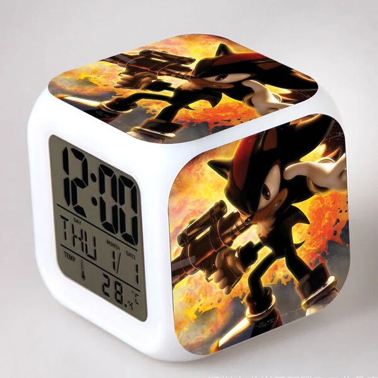 Sonic the Hedgehog: Alarm Clock Creative 8x8x8cm LED Cube with Light Display Time Week Month