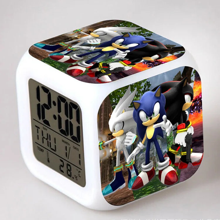 Sonic the Hedgehog: Alarm Clock Creative 8x8x8cm LED Cube with Light Display Time Week Month